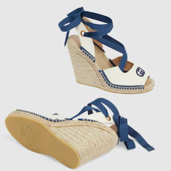 GUCCI espadrille with ribbon tie - Picture 9 of 10